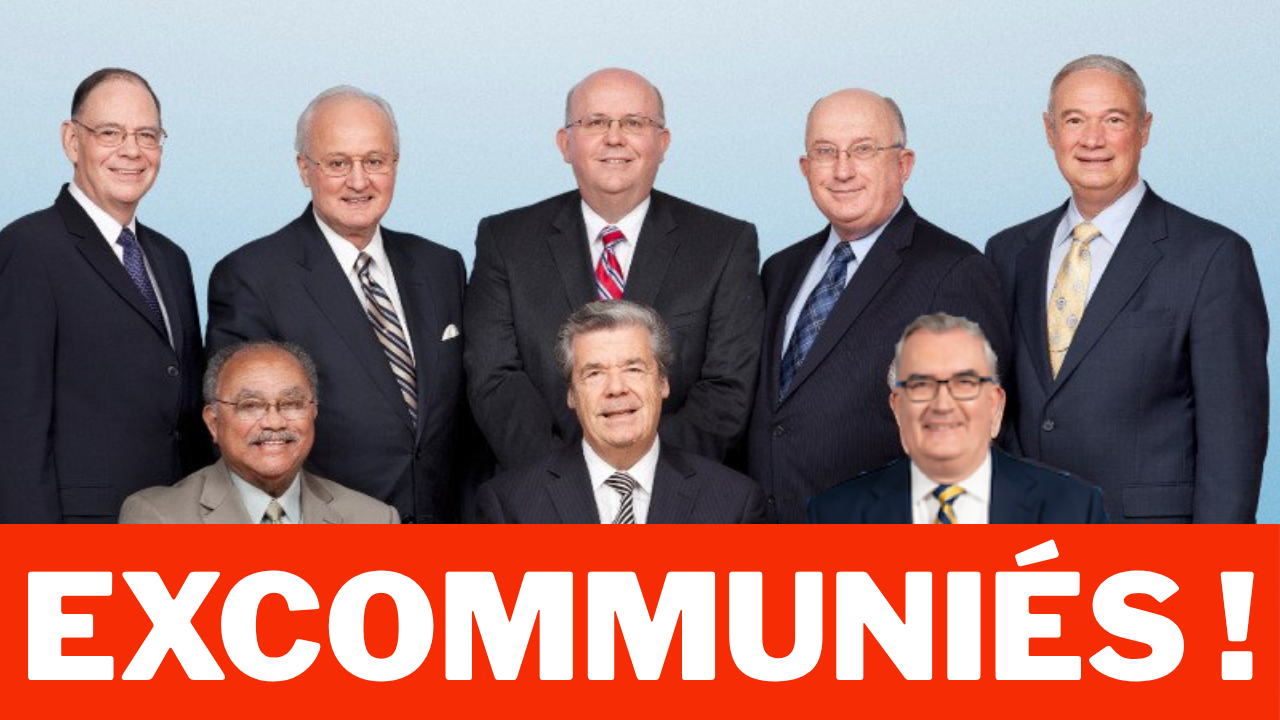 Le Collège central des Témoins de Jéhovah excommunié !